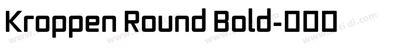 Kroppen Round Bold字体转换